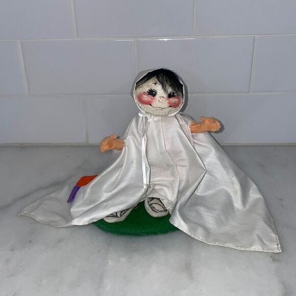 Annalee 7" Vintage Halloween Ghost Costume Kid Doll - Picture 1 of 10